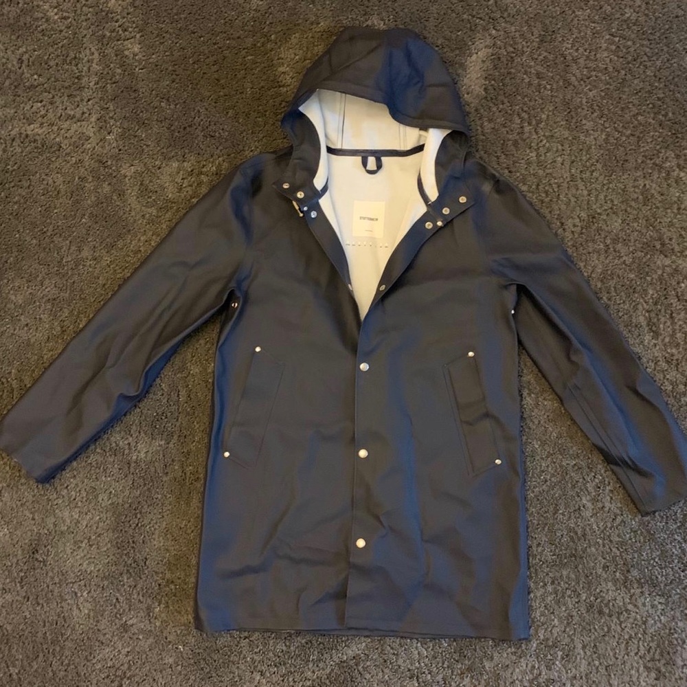 Stutterheim Men’s Stockholm Hooded Raincoat